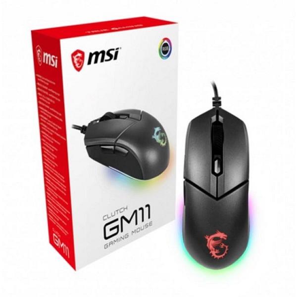  MSI Clutch GM11 Wired USB Optical Mouse , Red / Black